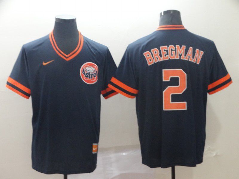 Men Houston Astros #2 Bregman Blue Game Throwback Nike 2022 MLB Jersey->houston astros->MLB Jersey